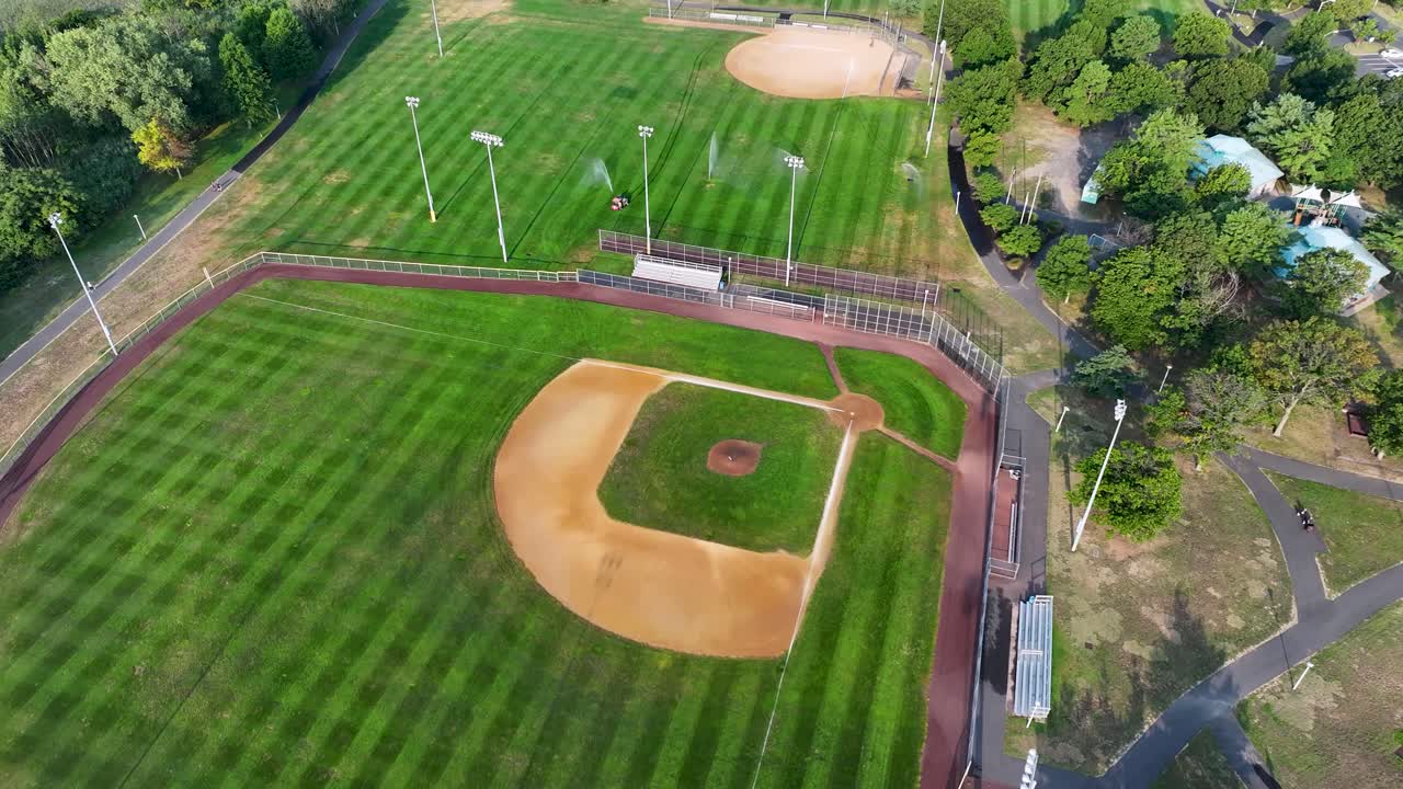 Vista aerea del campo da baseball a South Amboy, NJ