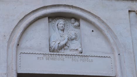 matera, itlay sculpture on church