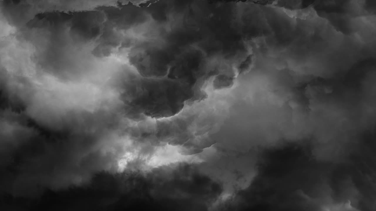 Severe Lightning Storm Background 4k