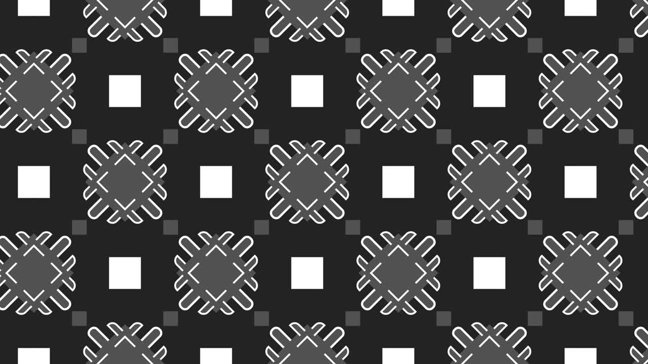 diseño de patrón sin costuras animado flotante