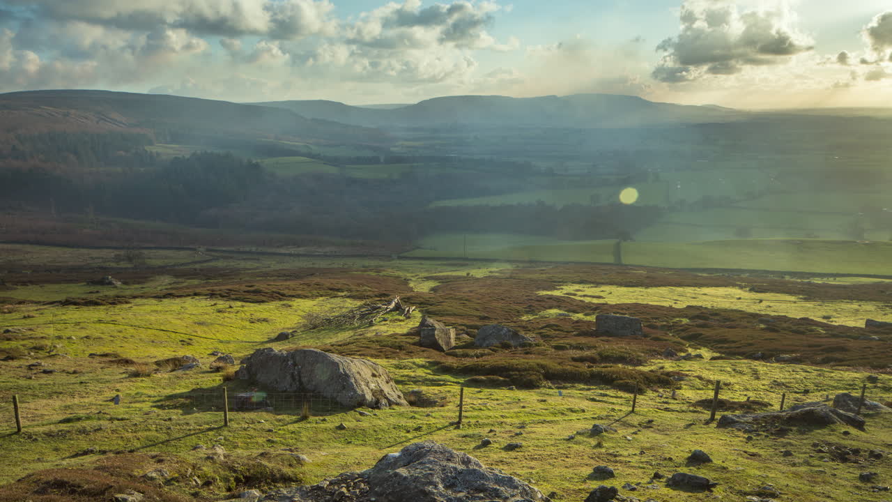 lapso de tiempo al atardecer