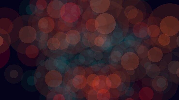Grandi bokeh e scintille su galassia scura