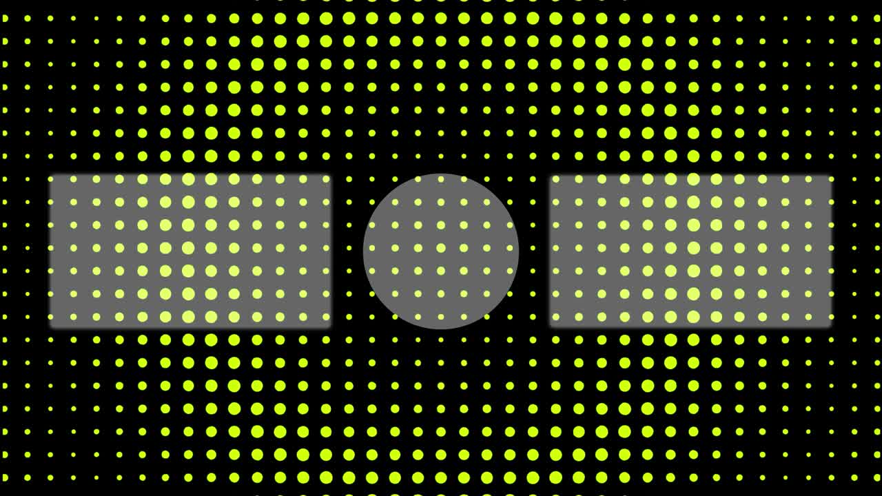 gráficos de movimiento de pantalla de extremo de la tarjeta de extremo de movimiento de onda circular de punto