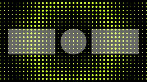 gráficos de movimiento de pantalla de extremo de la tarjeta de extremo de movimiento de onda circular de punto