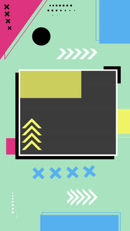 abstract geometric pattern with retro memphis style