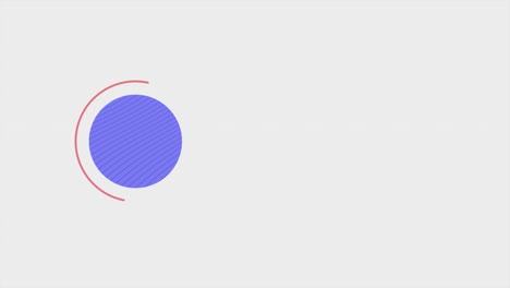 círculo azul y forma en textura blanca