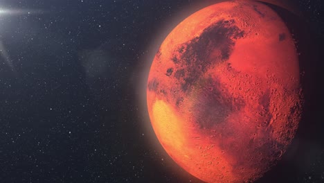 mars in space