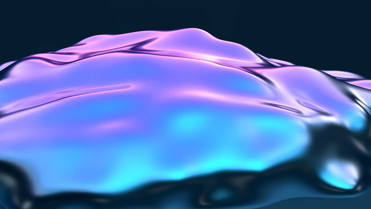 Dynamic Abstract Liquid Metal Surface with Gradient Colors