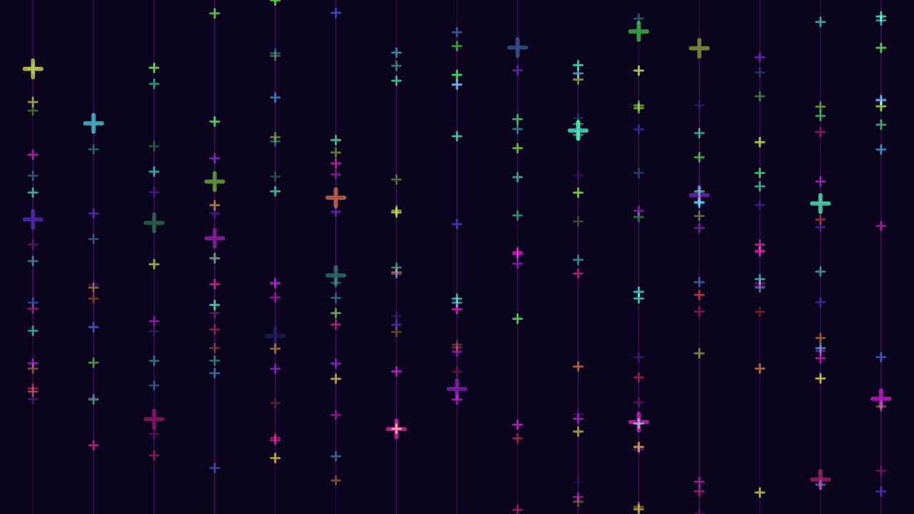 A vibrant and dynamic seamless pattern featuring colorful dots forming a cross-like design on a sleek black backdrop, creating a visually striking and modern aesthetic