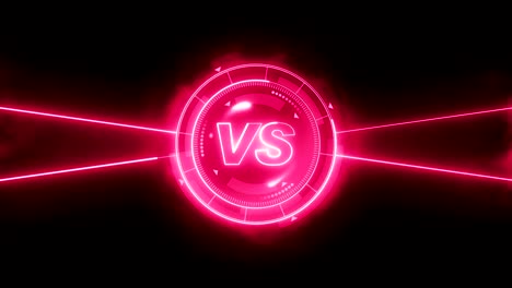 futuristic sports game loop animation. versus fight background. radar neon digital display. vs. game control interface element. battle fight sports competition.