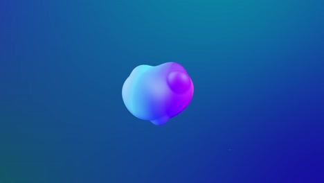 abstract 3d background with beautiful rainbow colors gradient on wax bubbles metaball, spheres fly in air with inner glow, merge like drops of melt wax.