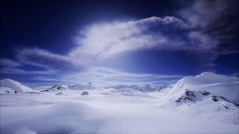 Oval-shaped-UFO-UAP-moving-across-the-plane-in-the-Polar-Arctic-region-CGI