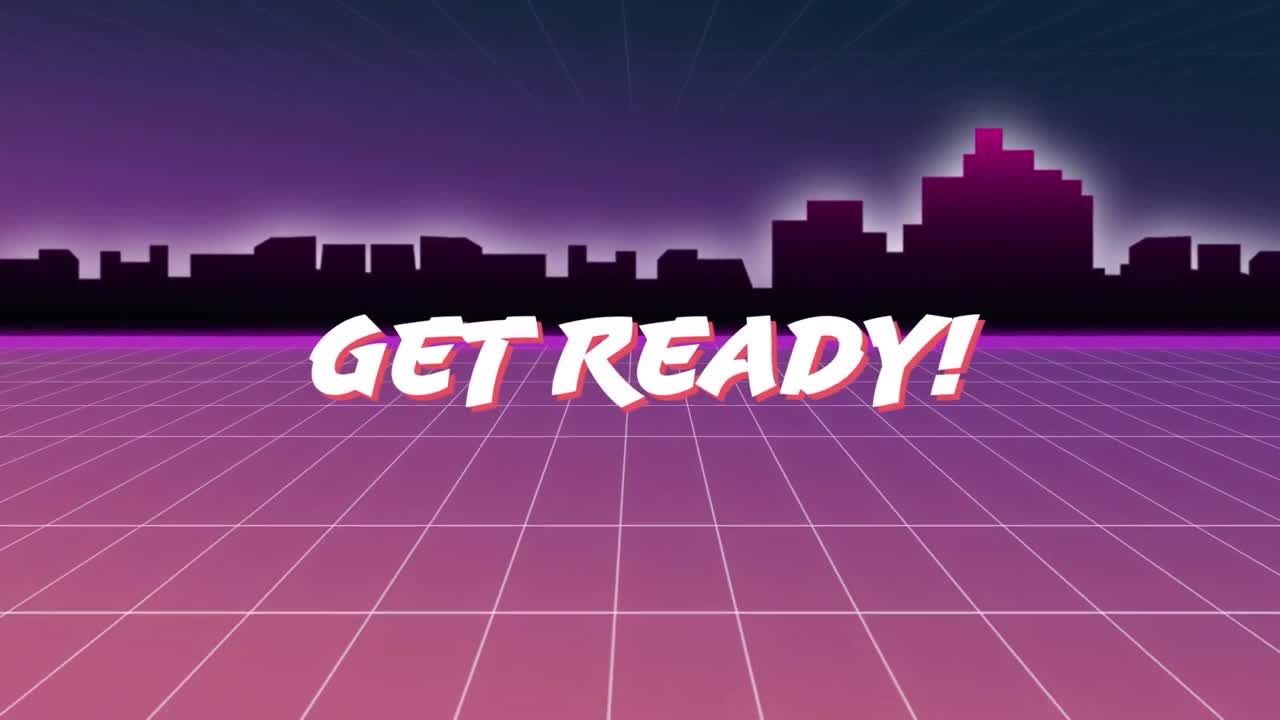 아케이드 게임에서 메시지를 준비하세요.