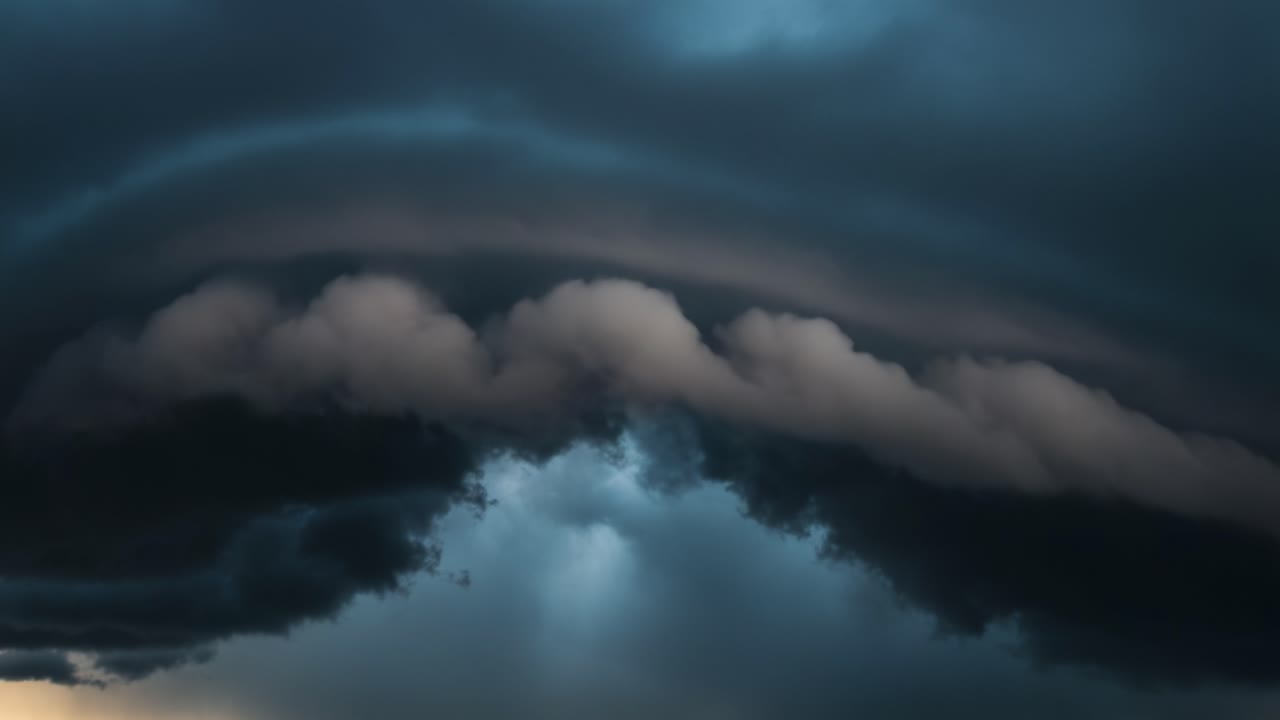 Dramatic Dark Storm Clouds Forming in the Sky