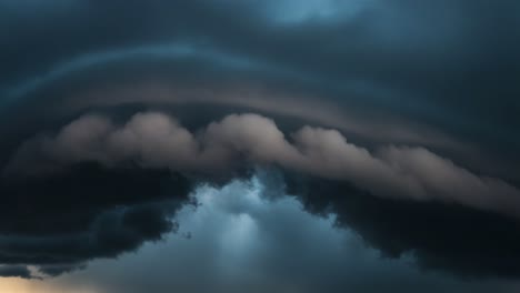 Dramatic Dark Storm Clouds Forming in the Sky