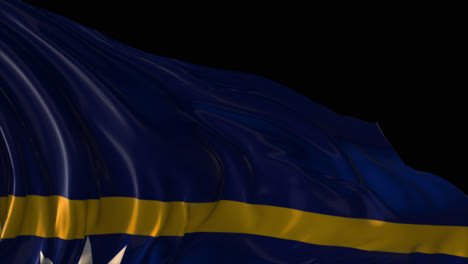 waving flag of nauru