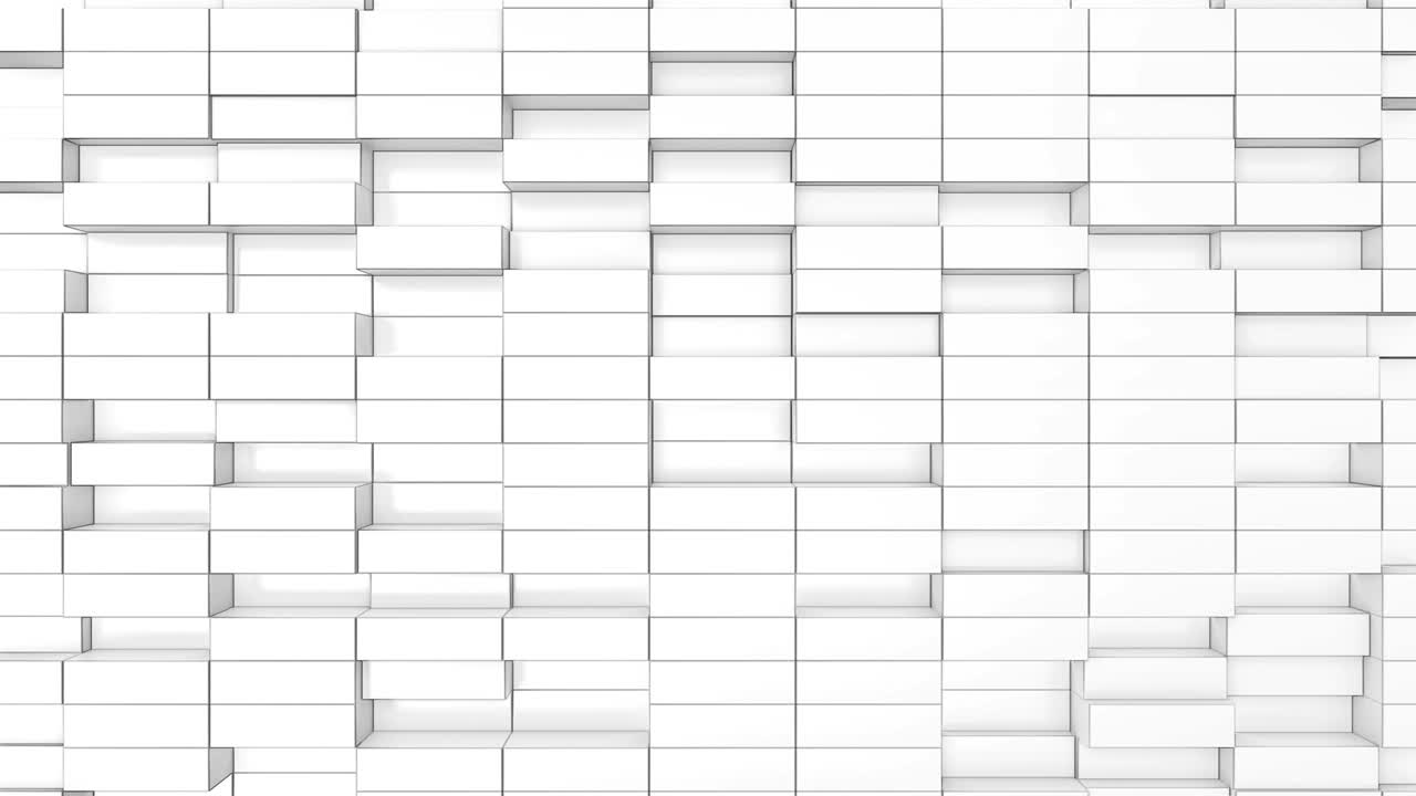 움직이는  큐브와 함께 비디오 루프 배경