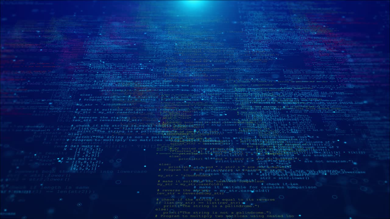 Network architecture cloud computing nextgen information technology animation rendering digital code