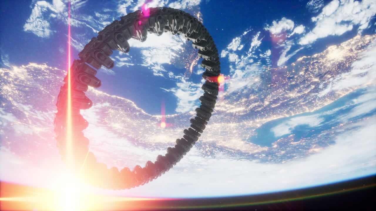 nave espacial ufo flotando en el cielo elementos proporcionados por la nasa