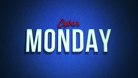 Ambiente-Retro:-Cyber-Monday-Al-Estilo-Clásico-De-Los-Años-80-Con-Textura-Grunge