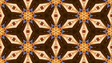 abstract multicolored looping kaleidoscope animation.