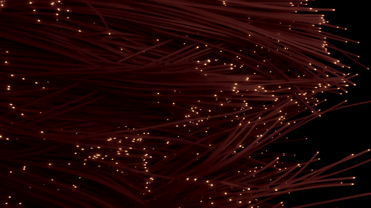 cables de fibra óptica extendidos a través del marco.