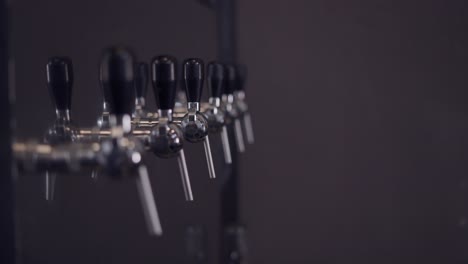 beer taps at a bar