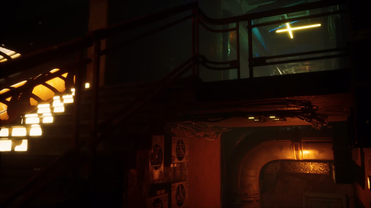 버려진 오래된 모텔의 인테리어