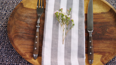 various cutlery on wooden table 4k