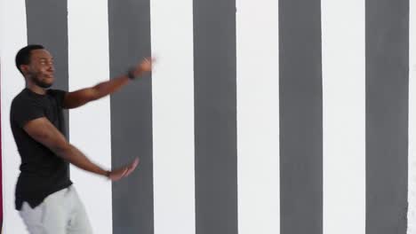 man dancing in a studio