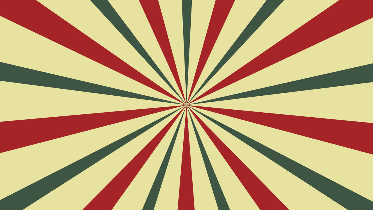 Rotating Retro Sunburst Rays Background Animation