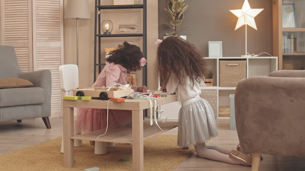 Curly Sisters Drawing in Living Loom