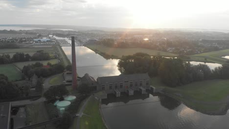 Lemmer,-Friesland---Netherlands---Aerial-footage-of-Ir