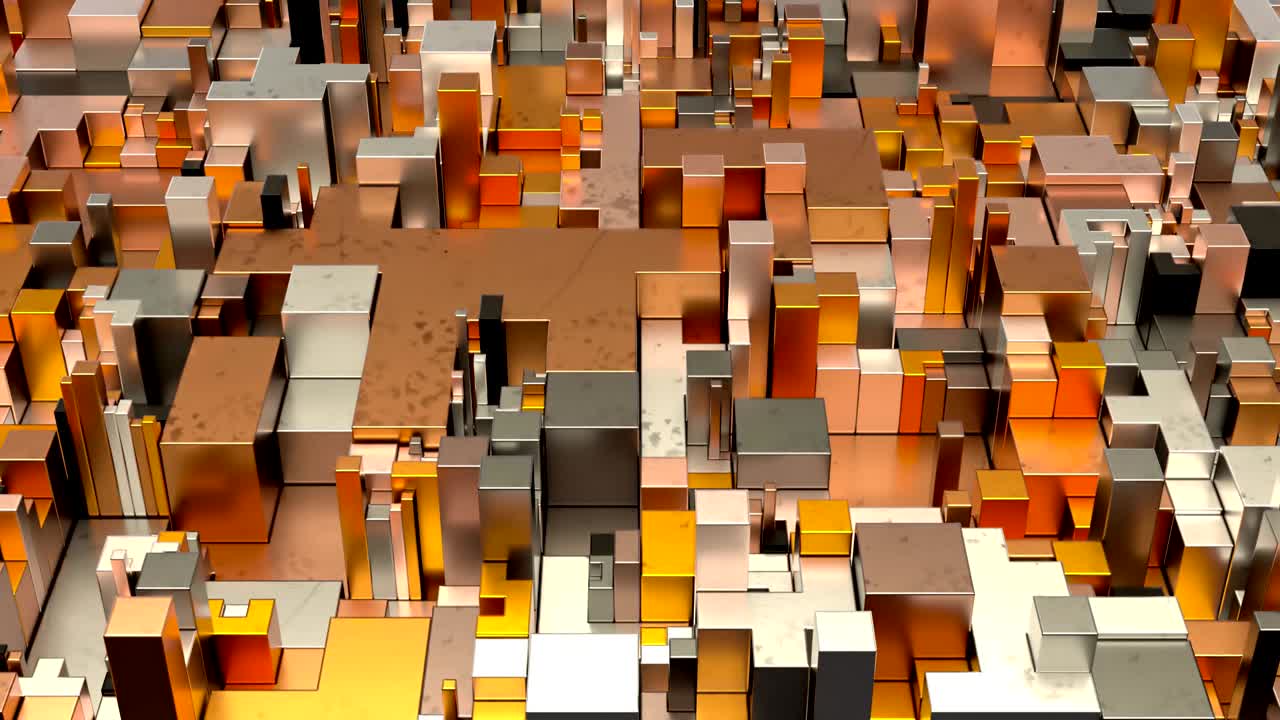 hermosas formas cúbicas abstractas.