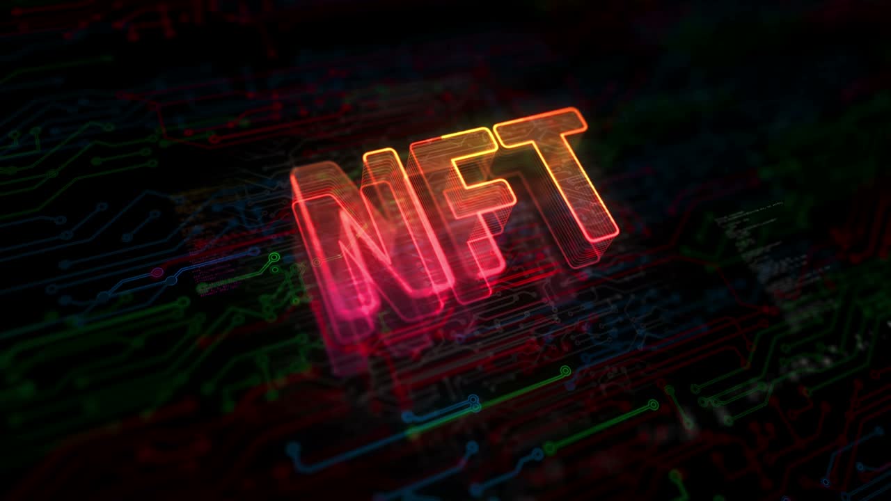 NFT Non-Fungible Token symbol digital concept