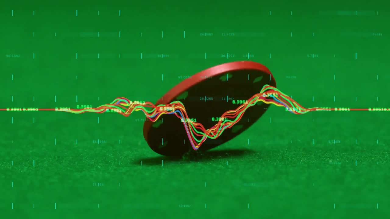 ⁇ 은 둥근 크리스마스 선물 위에 떨어지는 콘페티의 애니메이션