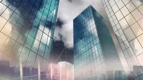 wolkenkratzer aus glas