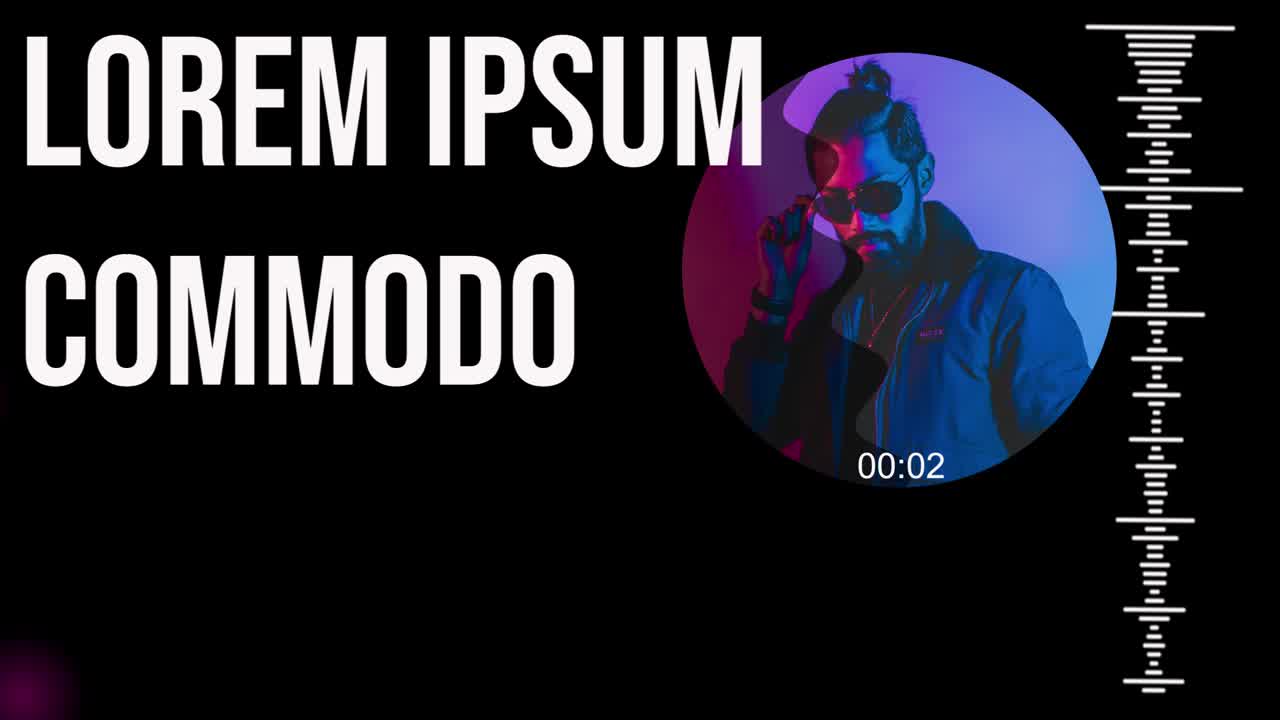 DJ equipment and woman listening to music