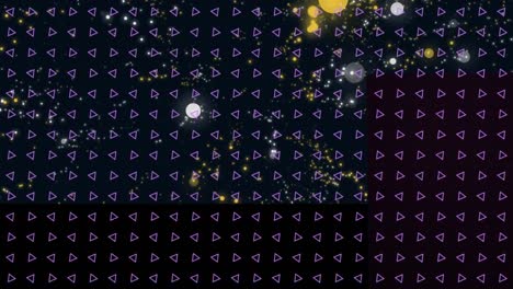 Animación-De-Múltiples-Triángulos-Sobre-Puntos-De-Luz