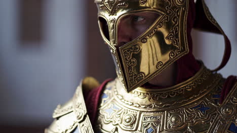 ancient roman soldier in armor