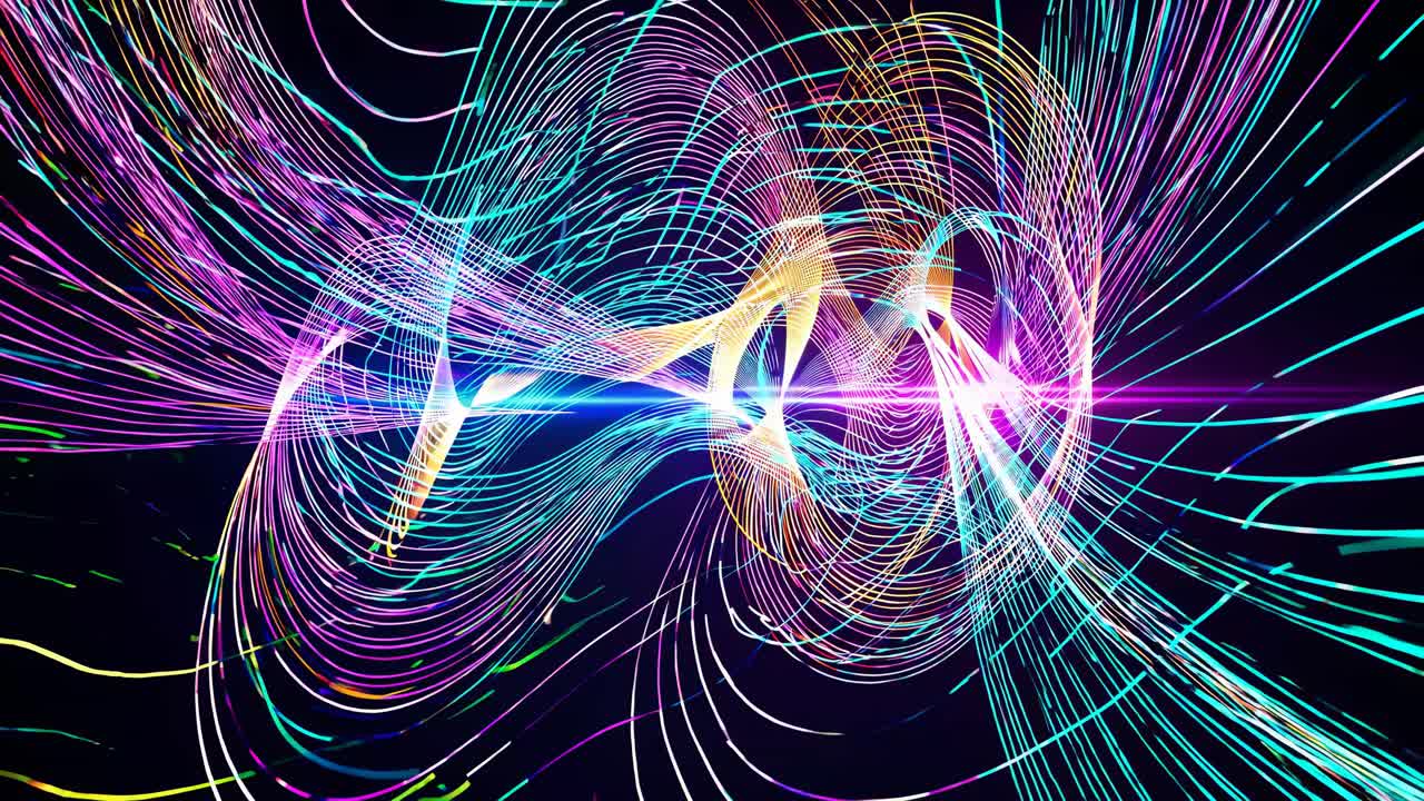 líneas brillantes abstractas