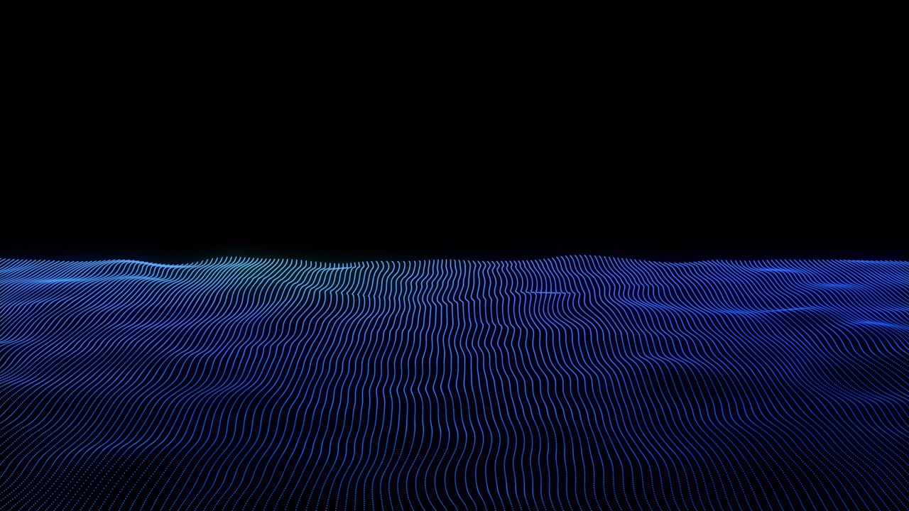 Colorful looped abstract particle field background with alpha channel 4k