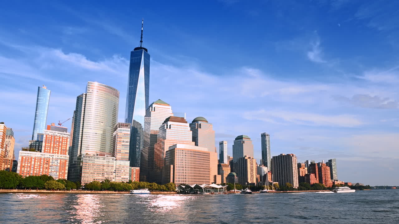 Horizonte da cidade de Nova York com o One World Trade Center