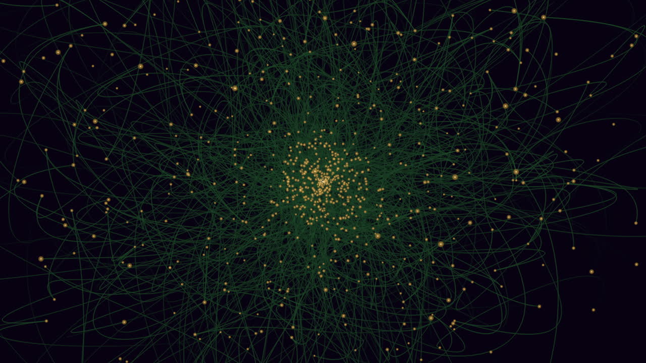 Intricate circular pattern of lines and dots