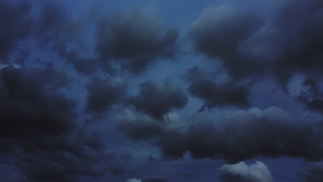 Captivating-timelapse-showcases-dark-clouds-moving-majestically-across-the-sky,-creating-a-menacing-atmosphere