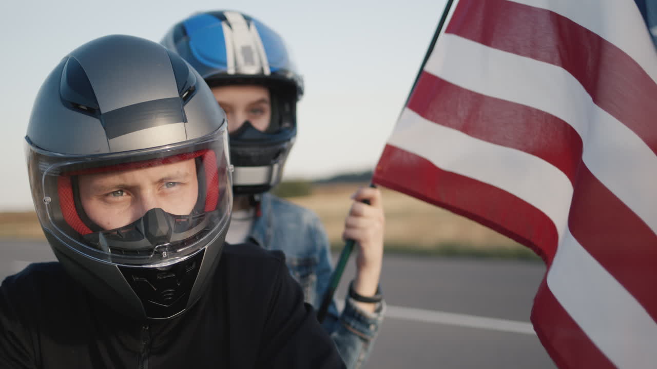 retratos de motociclistas