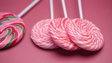 colorful swirl lollipops