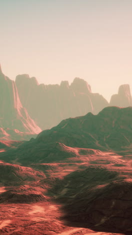 red desert mountains landscape