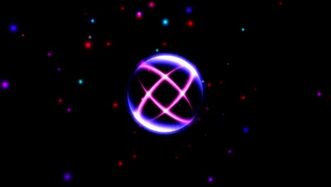 atom star light ray pulse 4k