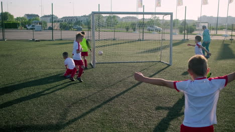 youth soccer training session